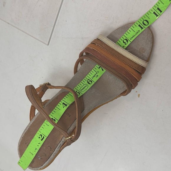 Vtg 70’s Be-Hi Famolare ITALY Wavy Wedge Sandals - Picture 12 of 13